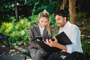 Attorneys in the park