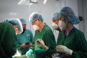 Doctors in a surgery room