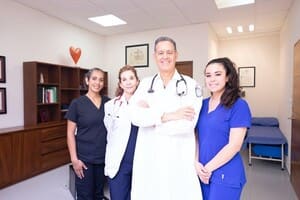 Doctors in hospital room